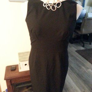 Ann Taylor Dark Black  Career Dress sz 8